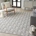 thumbnail image 1 of Nourison Aloha Indoor/Outdoor Grey 7' x 10' Area Rug, (7x10), 1 of 9