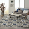 thumbnail image 1 of Nourison Aloha Indoor/Outdoor Grey/Blue 7'10" x 10'6" Area Rug, (8x11), 1 of 9