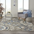 thumbnail image 1 of Nourison Aloha Indoor/Outdoor Grey/Multi 9'6" x 13' Area Rug, (10x13), 1 of 9