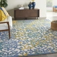 thumbnail image 1 of Nourison Aloha Indoor/Outdoor Ivory Blue 9' x 12' Area Rug, (9x12), 1 of 9