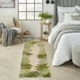 thumbnail image 1 of Nourison Aloha Indoor/Outdoor Ivory Green 2'3" x 8' Area Rug (2x8), 1 of 8