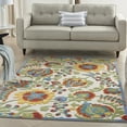 thumbnail image 1 of Nourison Aloha Indoor/Outdoor Ivory/Multi 5'3" x 7'5" Area Rug, (5x7), 1 of 9