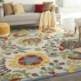 thumbnail image 1 of Nourison Aloha Indoor/Outdoor Ivory/Multi 9' x 12' Area Rug, (9x12), 1 of 9