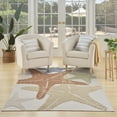 thumbnail image 1 of Nourison Aloha Indoor/Outdoor Ivory Multicolor 5'3" x 7'5" Area Rug (5x7), 1 of 10