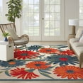 thumbnail image 1 of Nourison Aloha Indoor/Outdoor Ivory Multicolor 9' x 12' Area Rug (9x12), 1 of 9