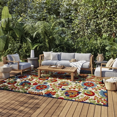 Nourison Aloha Indoor/Outdoor Multicolor 6' x 9' Area Rug, (6x9) price history on PriceWatchPro