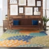 Nourison Aloha Indoor/Outdoor Multicolor 7' x 10' Area Rug, (7x10)