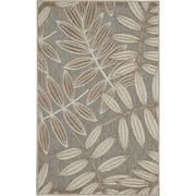 Nourison Aloha Indoor/Outdoor Natural 2'8" x 4' Area Rug, (3x4)