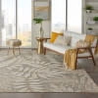Nourison Aloha Indoor/Outdoor Natural 7'10" x 10'6" Area Rug, (8x11)