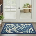 thumbnail image 1 of Nourison Aloha Indoor/Outdoor Navy 2' 8" x 4' Area Rug, (3x4), 1 of 8