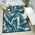 thumbnail image 1 of Nourison Aloha Indoor/Outdoor Navy 3'6" x 5'6" Area Rug, (4x6), 1 of 7