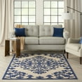 thumbnail image 1 of Nourison Aloha Indoor/Outdoor Navy 5'3" x 7'5" Area Rug, (5x7), 1 of 9