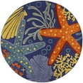 thumbnail image 1 of Nourison Aloha Indoor/Outdoor Navy Multicolor 7’10” x Round Area Rug (8 Round), 1 of 9