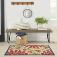 thumbnail image 1 of Nourison Aloha Indoor/Outdoor Red/Multi 3' x 5' Area Rug, (3x5), 1 of 9