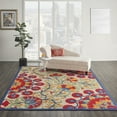 thumbnail image 1 of Nourison Aloha Indoor/Outdoor Red/Multi 7' x 10' Area Rug, (7x10), 1 of 10