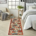 thumbnail image 1 of Nourison Aloha Indoor/Outdoor Red Multicolor 2'3" x 8' Area Rug (2x8), 1 of 8