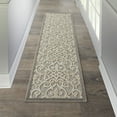 thumbnail image 1 of Nourison Aloha Indoor/Outdoor Transitional French Country Natural 2' x 6' Area Rug, (6' Runner), 1 of 9