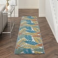 thumbnail image 1 of Nourison Aloha Indoor/Outdoor Tropical Botanical Ivory/Multi 2'3" x 10' Area Rug, (2' x 10'), 1 of 8