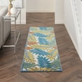 thumbnail image 1 of Nourison Aloha Indoor/Outdoor Tropical Botanical Ivory/Multi 2' x 6' Area Rug, 1 of 8