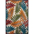 thumbnail image 1 of Nourison Aloha Indoor/Outdoor Tropical Botanical Multicolor 6' x 9' Area Rug, (6' x 9'), 1 of 9