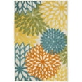 thumbnail image 1 of Nourison Aloha Indoor/Outdoor Tropical Floral Turquoise Multicolor 2'8" x 4' Area Rug, (3' x 4'), 1 of 8