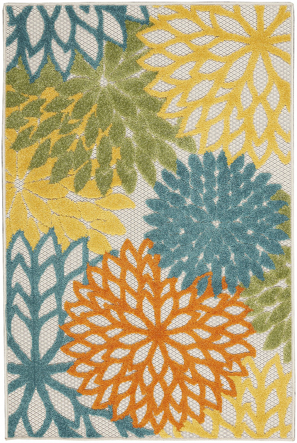 Nourison Aloha Indoor Outdoor Tropical Floral Turquoise Multicolor 2 8 Nourison Aloha Indoor Outdoor Tropical Floral Turquoise Multicolor 2 8