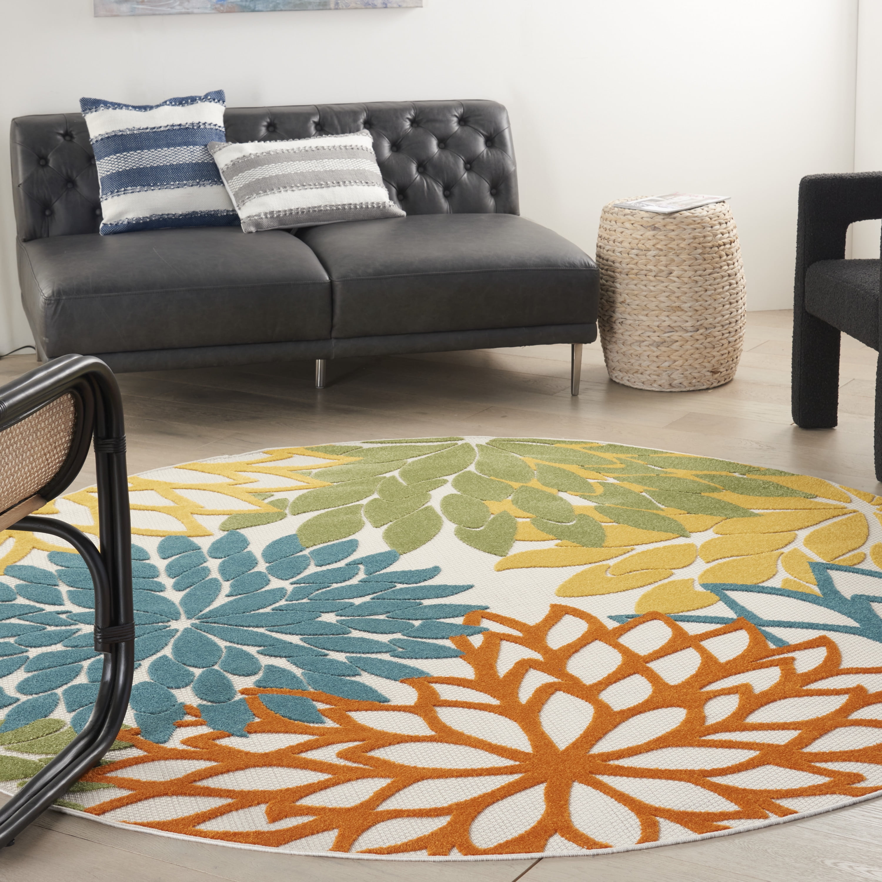 Nourison Aloha ALH18 Multicolor 8'x11′ Oversized Indoor-outdoor Rug