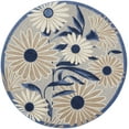 thumbnail image 1 of Nourison Aloha Outdoor Blue Grey 5'3" x Round Area Rug (5 Round), 1 of 9
