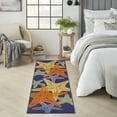 thumbnail image 1 of Nourison Aloha Outdoor Blue Multicolor 2'3" x 8' Area Rug (2x8), 1 of 8