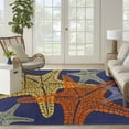 thumbnail image 1 of Nourison Aloha Outdoor Blue Multicolor 9' x 12' Area Rug (9x12), 1 of 9