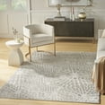 thumbnail image 1 of Nourison Ambiance 5'3" x 7'3" Grey Silver Modern Indoor Rug, 1 of 9