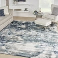 thumbnail image 1 of Nourison American Manor 9' x 12' Blue Ivory Modern Indoor Rug, 1 of 8