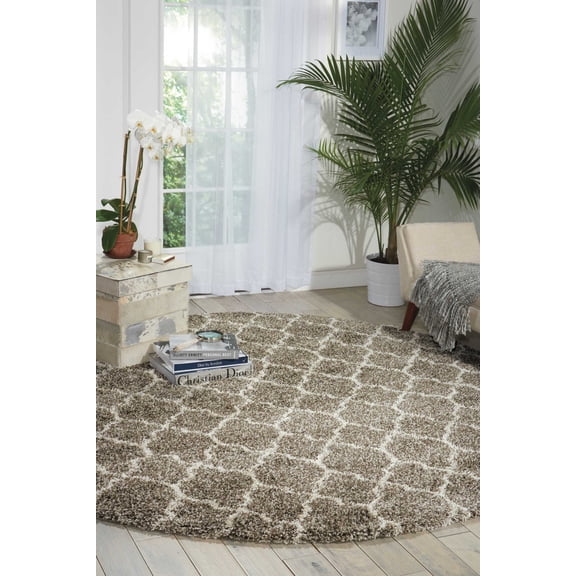 Nourison Amore Moroccan Stone 7'10" x round Area Rug, (8 Round)