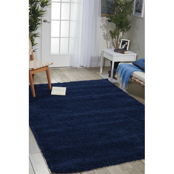 Nourison Amore Shag Ink 3'11" x 5'11" Area Rug, (4x6)