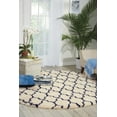 thumbnail image 1 of Nourison Amore Ivory/Blue Shag Area Rug AMOR2 6'7" x 6'7", 1 of 6
