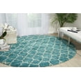 thumbnail image 1 of Nourison Amore Trellis Aqua 7'10" x round Area Rug, (8 Round), 1 of 7