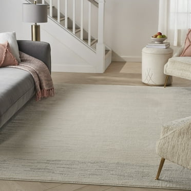 Nourison Andes Abstract Ivory Grey 5'3" x 7'3" Area Rug (5x7)