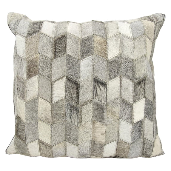 Nourison Arrowhead Chevron Light Grey Throw Pillow