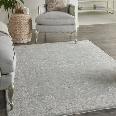 Nourison Asher Persian Blue 3'11" x 5'11" Area Rug, (4x6)