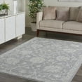 thumbnail image 1 of Nourison Asher Persian Charcoal 5'3" x 7'8" Area Rug, (5x8), 1 of 9