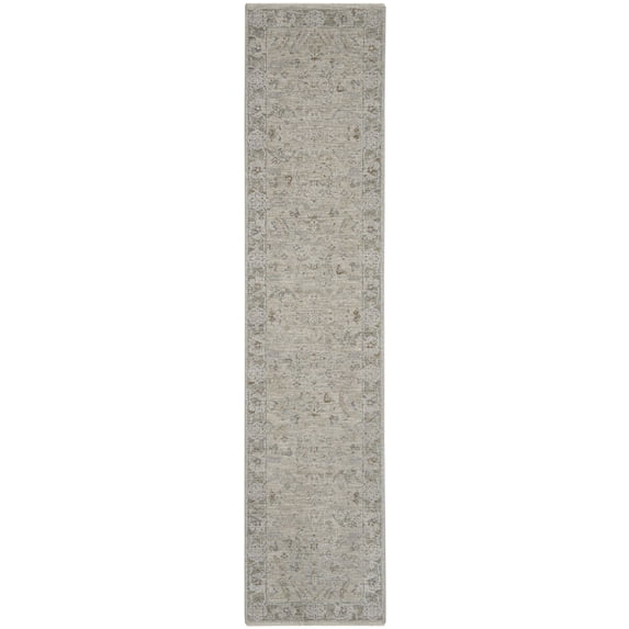Nourison Asher ASR01 Indoor only Area Rug - Lt Grey 2'3" x 10'2"