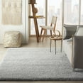 thumbnail image 1 of Nourison Ashland Solid Shag Silver 5'3" x 7'3" Area Rug, (5' x 7'), 1 of 10