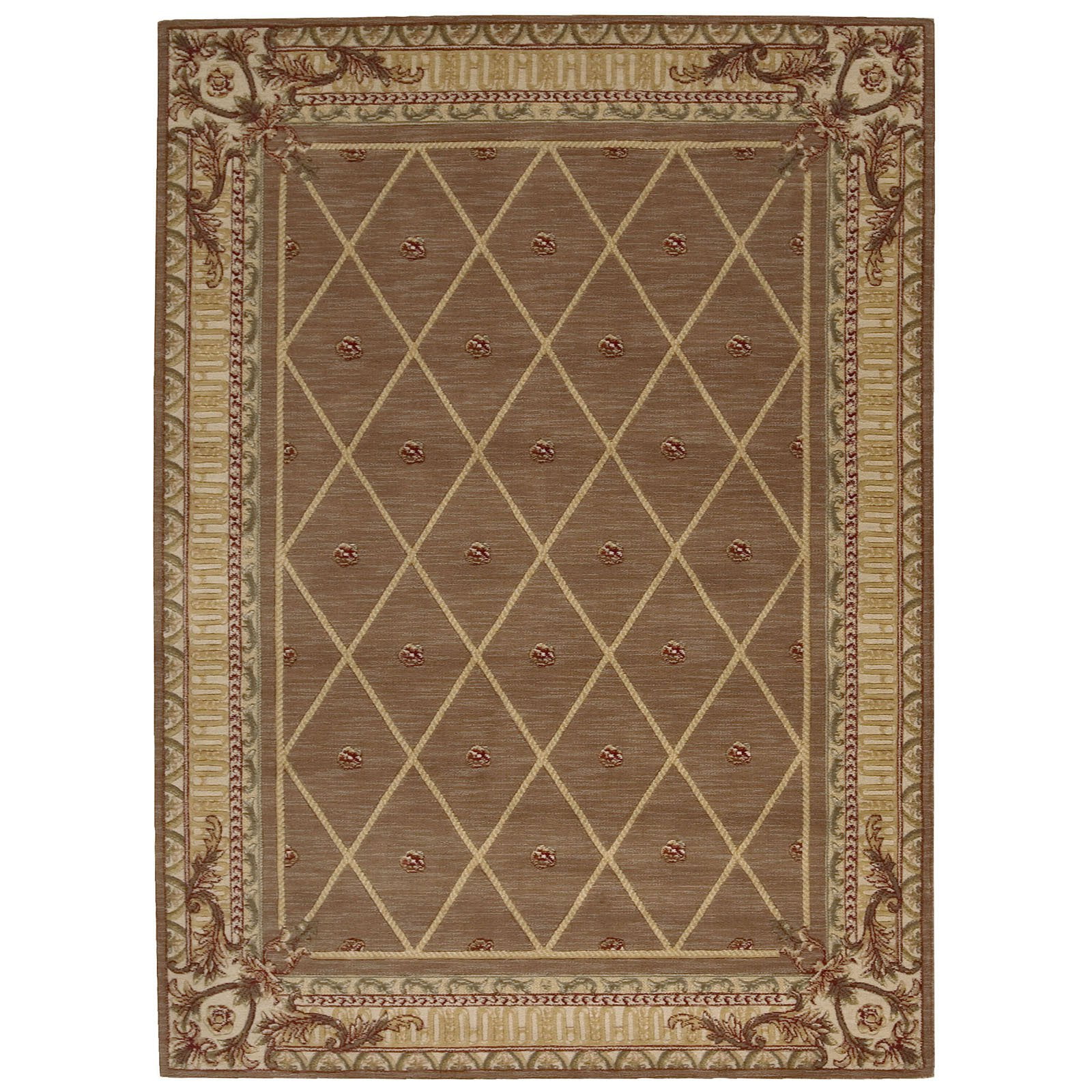 Nourison Ashton House Diamond Area Rug Cocoa