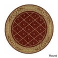thumbnail image 1 of Nourison  Ashton House Wool Area Rug Red 7'5" Round Latex Free Wool Border 8' Runner, Indoor Living Room, 1 of 5