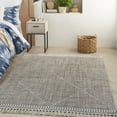 thumbnail image 1 of Nourison Asilah 5'3" x 7'11" Mocha Casual Indoor Rug Polyester, 1 of 9