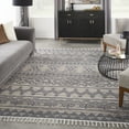 thumbnail image 1 of Nourison Asilah Moroccan Abstract Mocha/Charcoal 9' x 12'2" Area Rug, (9x12), 1 of 8