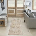 thumbnail image 1 of Nourison Astra Machine Washable 2'2" x 10' Beige Vintage Indoor Rug, 1 of 8