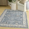 thumbnail image 1 of Nourison Astra Machine Washable 4' x 6' Blue Vintage Indoor Rug, 1 of 9