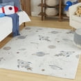 thumbnail image 1 of Nourison Astra Machine Washable 4' x 6' Ivory Multicolor Kids Indoor Rug, 1 of 9