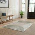thumbnail image 1 of Nourison Astra Machine Washable 4' x 6' Ivory Olive Mid-Century Modern Indoor Rug, 1 of 9